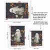 DIY Diamond Painting Kit Cute Ghost and Black Cat Pattern 5D Full Drill Canvas Art Creative Craft Gift for Girls and Adults