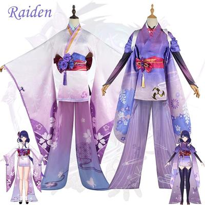 Ysir Impact Cos Costume Raiden Warrior Cosplay Game Animation Kimono Female Ei COS