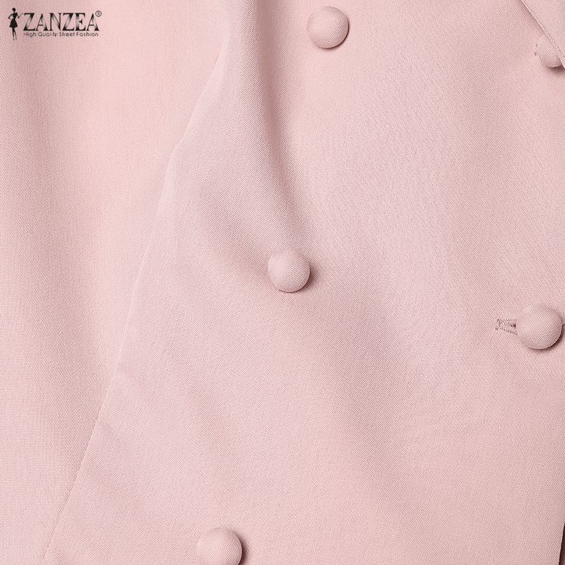 ZANZEA Women Short Sleeve Blouse and Midi Skirts Summer Two Piece Suit Sets