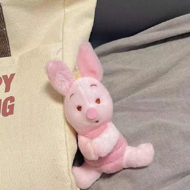 

Cute Pig Plush Keychain Sleeping Series Stuffed Toy Bag Ornament Red Book Style