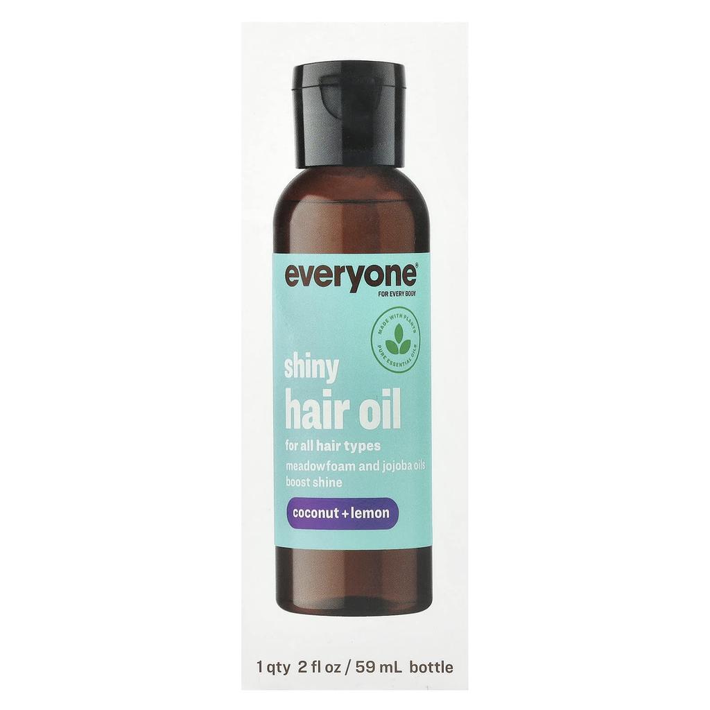 Shiny Hair Oil, Coconut + Lemon, 59Ml(2Fl Oz)