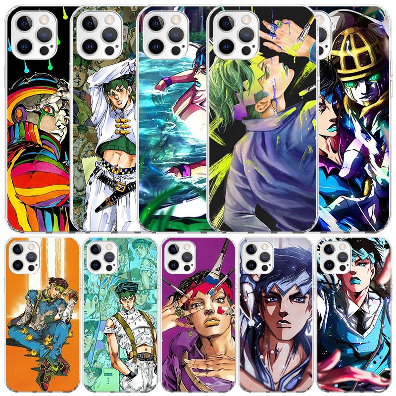 JoJo Adventure Rohan Kishibe Phone Case For IPhone 16 17 Air 16E 15 14 Plus 13 Mini 12 11 Pro Max 7 8 + SE 2020 Soft TPU Back Co