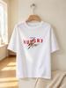 Casual Tiger Print Cotton Tee Loose Fit Short Sleeve Summer Unisex Daily Tops