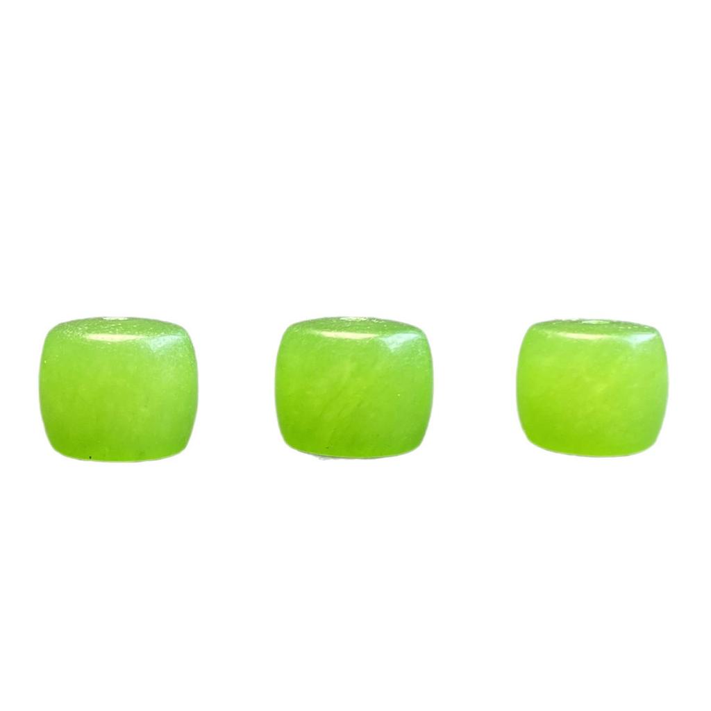 Jade Spinach Green Old-Style Barrel Beads for Bracelets & Necklaces DIY Jewelry Accessories