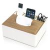YMJOGGUE Tissue Remote Control Multifunctional Storage PU Tissue Box Control Desktop Storage with for Office and Home Use Case, Rack, Case, Leather,