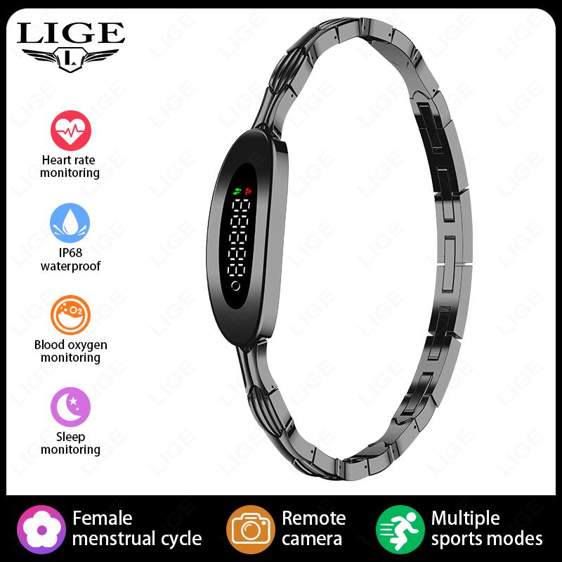 New Fashion Ladies Smart Bracelet Female Healthy Heart Rate Sleep Monitor Sports Fitness Tracker Smartwatch Band For Women