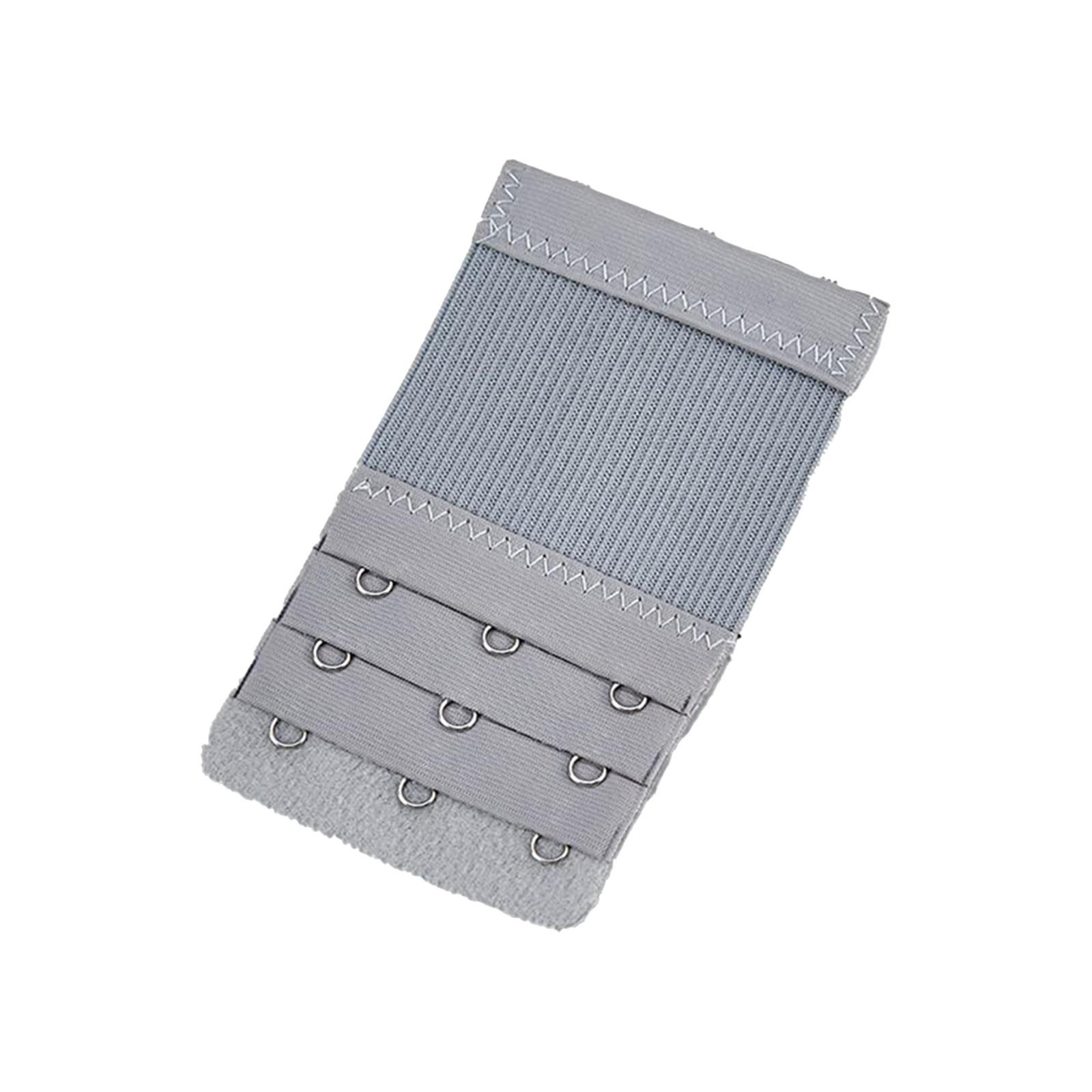 

Удлинитель для бюстгальтера, дышащий, 3 крючка, разноцветное регулируемое нижнее белье, сменное нижнее белье, пряжка для нижнего белья One Size серый