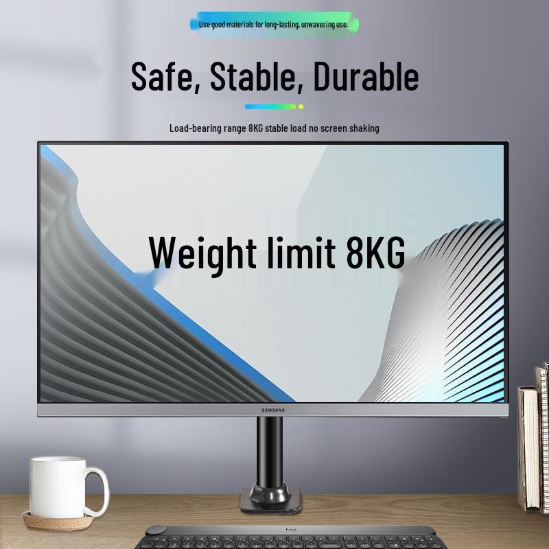 Verstellbarer LCD-Monitorständer mit teleskopischem Schwenkarm und Schreibtischklemme