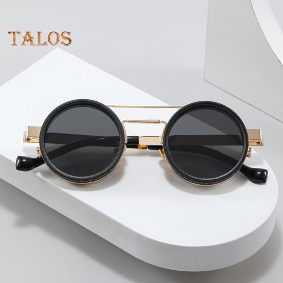 1-9 Växlar Justerbara Nyanser Solglasögon Retro Runda Polariserade Glasögon med ND-filterlinser för Män Fiske Körning Strand Skuggig