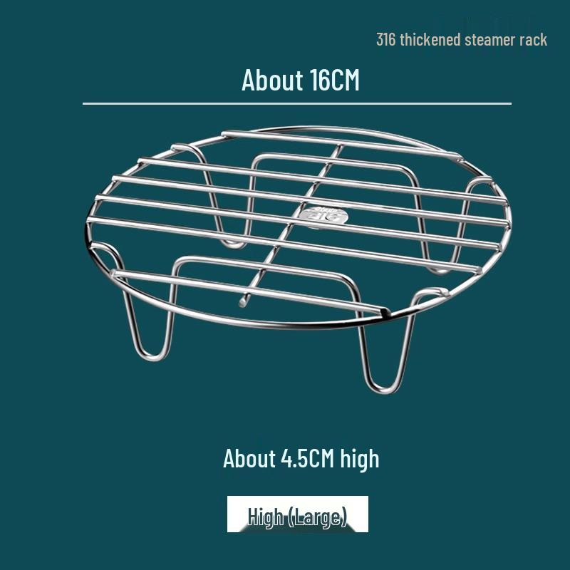 316 Stainless Steel Short-Leg Steaming Rack for Pressure Cookers - Ideal for Rice, Eggs, and Vegetables