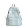 Polka Dot Cute Japanese Backpack for Elementary & Junior High Students - Durable Double Shoulder School Bag