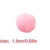 100pcs/set Colorful Plush Poms Ball Applique Make Hairband Scarf Mittens Crafts