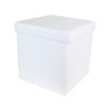 Coffre Pouf Pliable - Home Deco Factory - Blanc