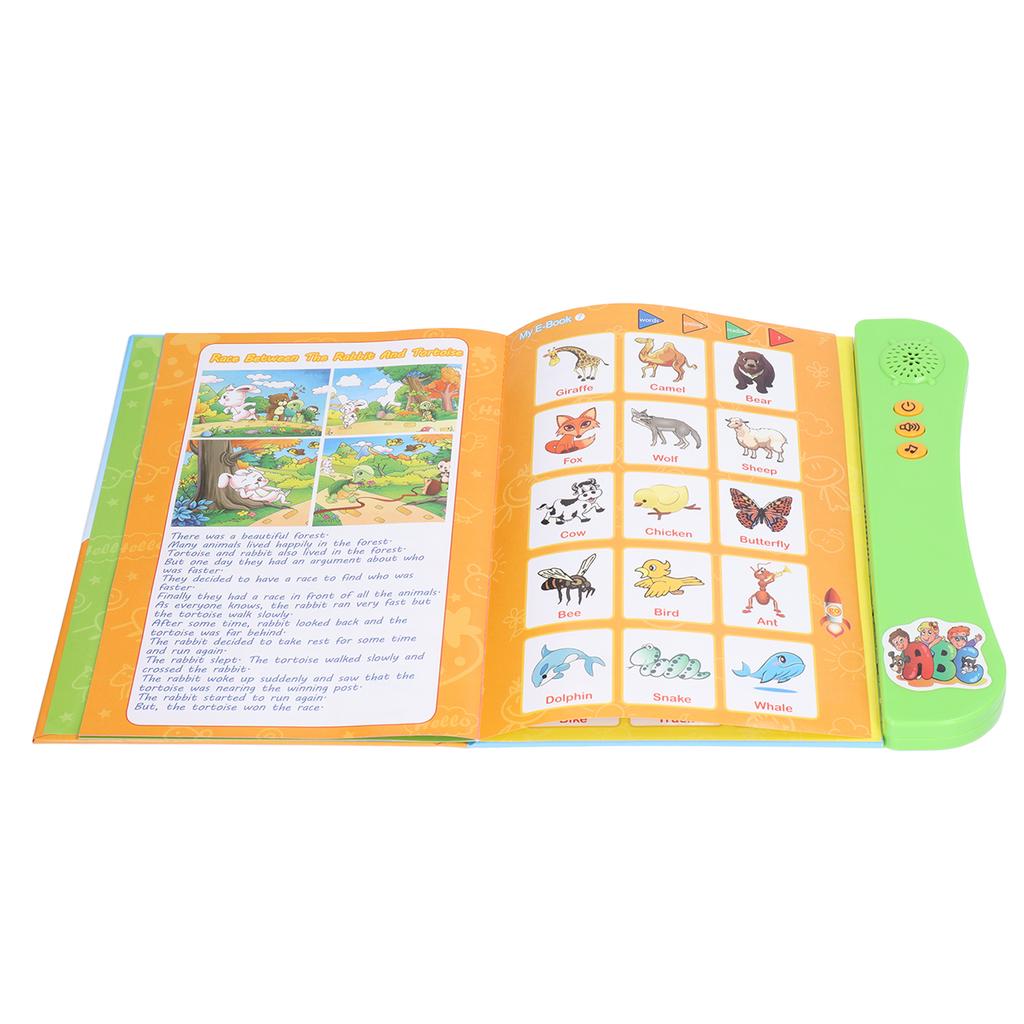 ABC Sound Book Educational Toy Finger Press Intelligent English Learn Sound Book for 3+ Years