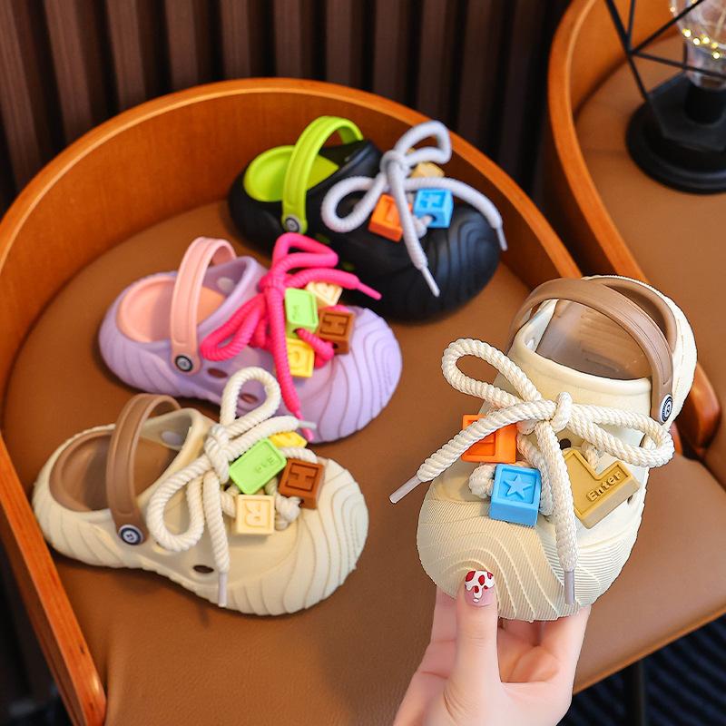 Children's Slippers Hole Shoes Boys Summer Indoor Home Toddler Girls Cool Slippers Baby Boy Beach Non-slip