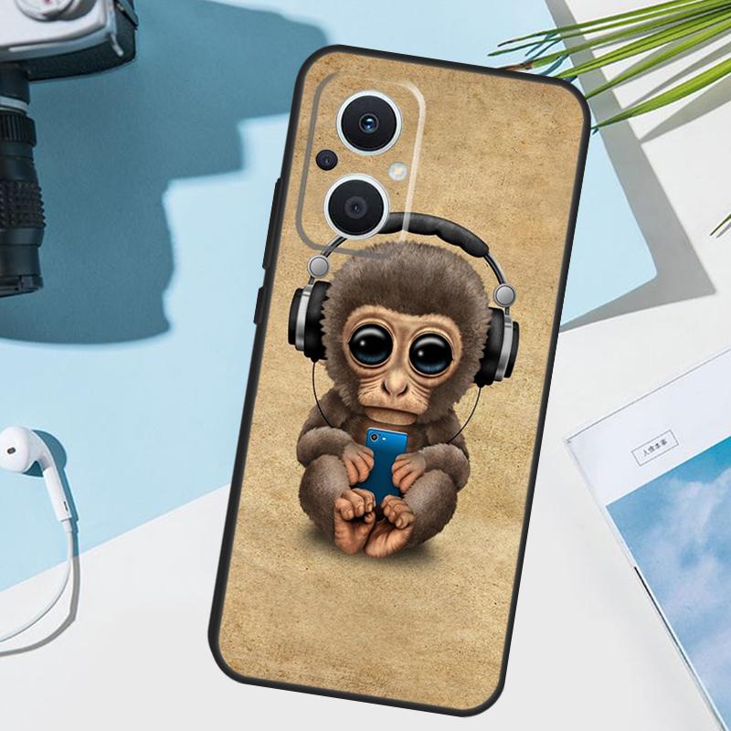 Monkey Gorilla Ape Baby Cover For OPPO Reno 12 F 13F 14F 11F 10 11 13 14 Pro 7 8 Lite OPPO Find X9 X5 X6 X8 Pro Case