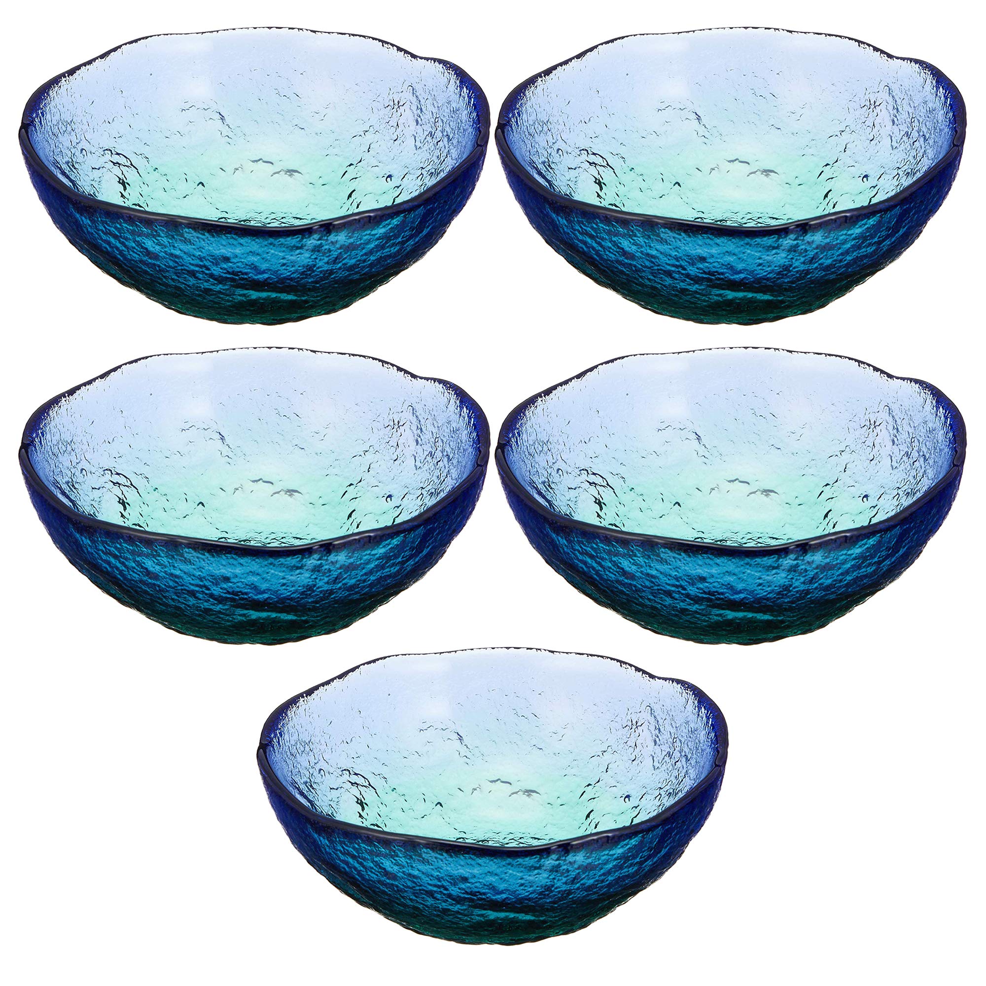 

Toyo Sasaki Glass Coral Sea Маленький набор Сделано в Лапша Глубокое стекло WA3303 Тарелки, Миски, 5, Япония, Тарелки, Миски, Тарелки, Тарелки, Тарелки, Посуда,