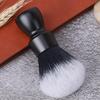 Yaqi Black Color Heavy Metal Handle Synthetic Hair Tuxedo Knot Shave Brush for Mens Shaving Mature Minimalism Shaving Brush