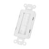 Plastic Anti dust Brush Cable Wall Plate Port Insert Cover Outlet Mount Multimedia Panel New #1