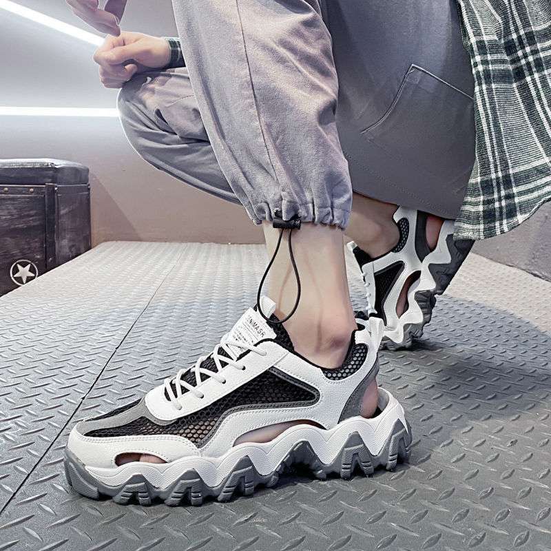 Cezun Sandals Men's 2025 New Summer Trend Casual Sports Dad Shoes Wear Beach Hole Shoes Men