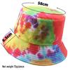 Reversible Tie-Dye Bucket Hat with 3D Graffiti Print for Women - Autumn Style Sun Hat