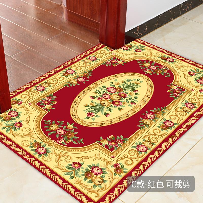 European Living Room Carpet Coffee Table Mat Entrance Door Door Mat Bedroom Foyer Floor Mat Bed Front Mat Non-Slip Mat Can Be Cut