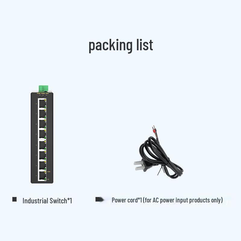 MoweStar ES208 8-Port 100Mbps Industrial Ethernet Switch