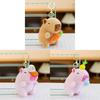 Toy Plush Capybara Keychain Accessory Figure Animal Pendant Gift Decoration