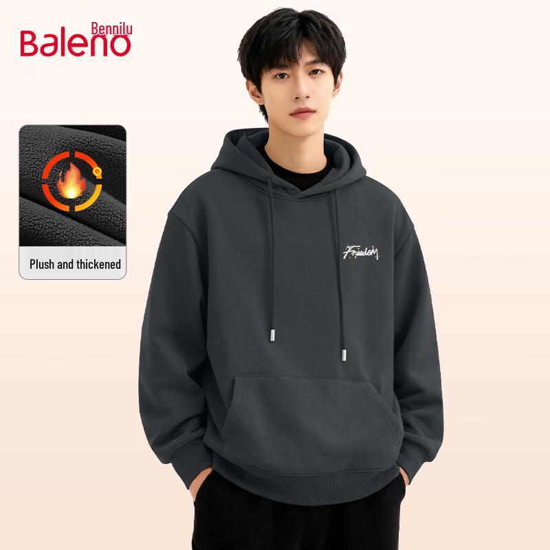 Baleno Men's Fleece Lined Pullover Hoodie