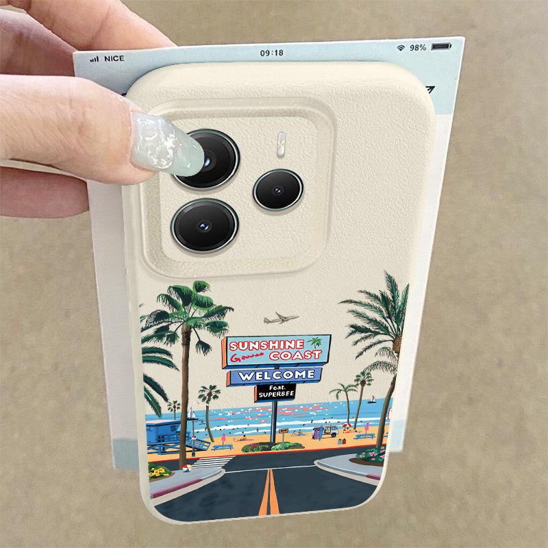 Custodia con Stampa Strada di Montagna Per Xiaomi 13T Pro Redmi Note 15 Pro 4G Redmi Note 14 13 Pro+ 5G Copertura in Silicone con Texture in Pelle
