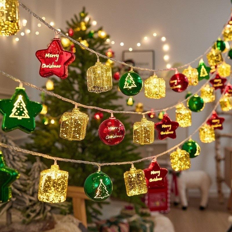 Christmas Led String Lights With Santa Snowman Reindeer For All Holiday Scenarios
