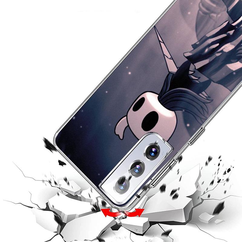 Hollow Knight Cartoon Phone Case For Samsung Galaxy S24 S25 Edge S26 Ultra S23 S22 S21 Plus S20 FE + Personalized Print Cover Ga