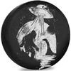 Bigfoot UFO Nessie Tire Cover Weatherproof Dustproof Spare Wheel Cover for SUV RV Camper