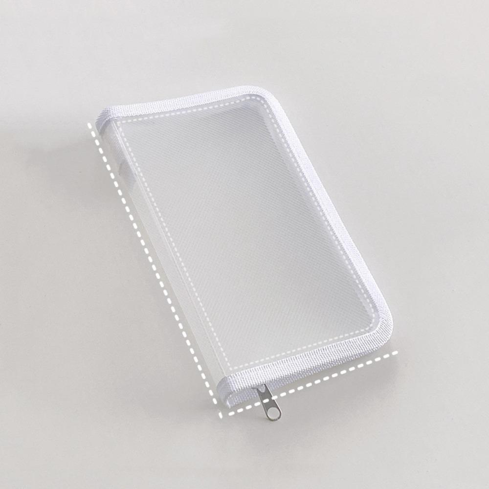 A6 Transparent Zipper Pouch Multifunctional Stationery Organizer Pouch File Folder Bag Kids