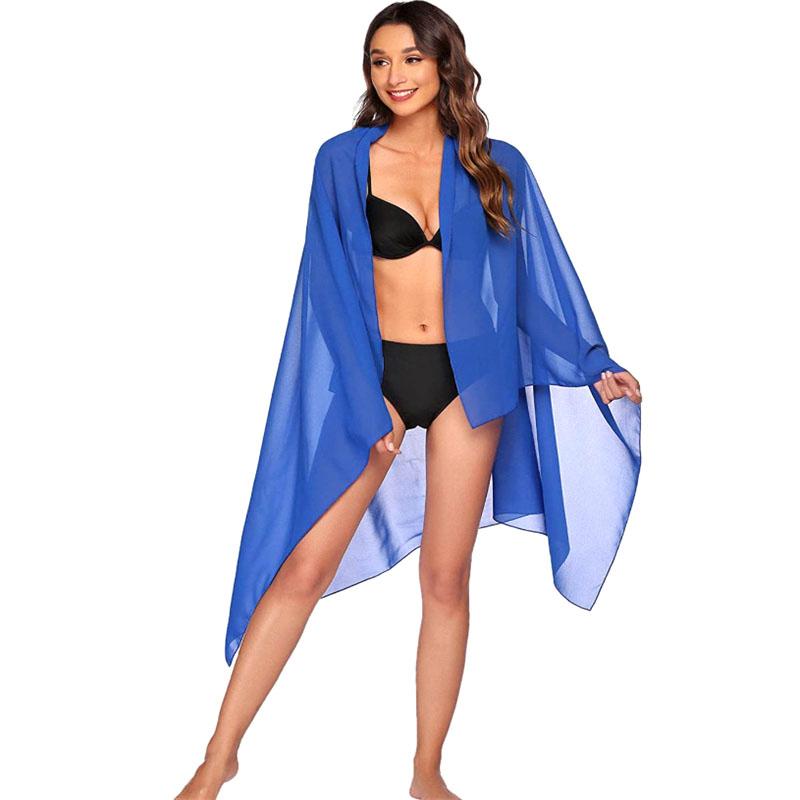 Summer Sexy Beach Skirts Women Beach Wear Chiffon Beach Wrap Skirt Towel Long Sarong Cover Up Sexy Bikini Scarf