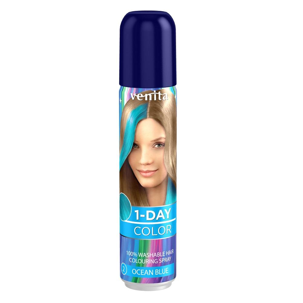 Temporary Ocean Blue Hair Tint Spray, 50ml
