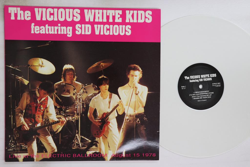 LP Record VICIOUS WHITE KIDS, SID VICIOUS - Vicious White Kids STRLP601 DELOREAN 1991 UK Rock Used