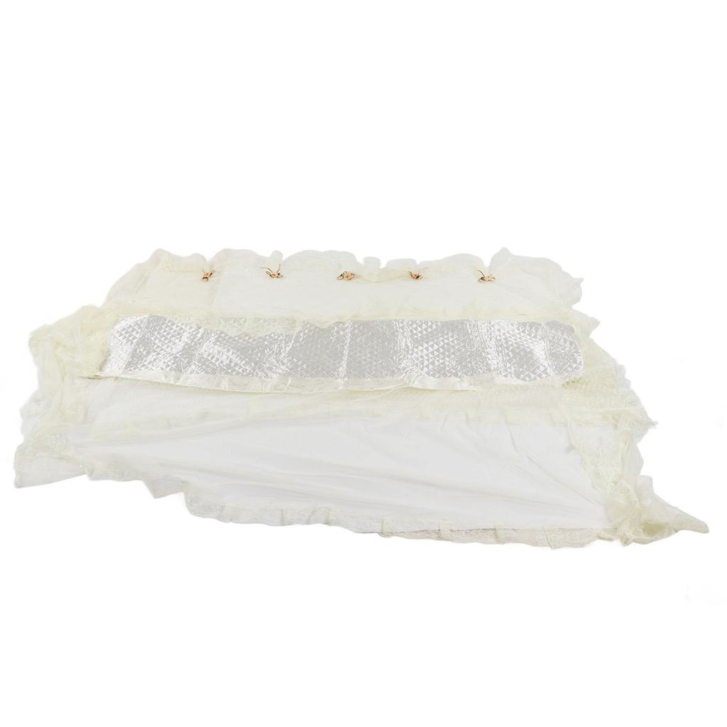 Piano Cover Cloth Lace Full Coverage Decorative Piano Dust Cover with Double Stool Cover for Home
