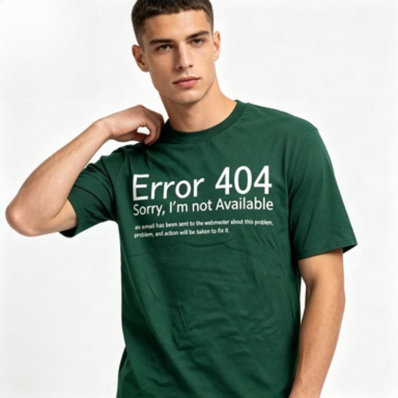 It Coder Geek Tee For Unisex 100 Soft Cotton Short Sleeve Error 404 Not Available Graphic Shirts