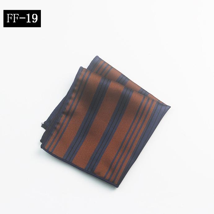 Pocket Towel Men'S, Suit Banquet Wedding Groom Best Man Striped Pattern High-End Small Square Towel Handkerchief