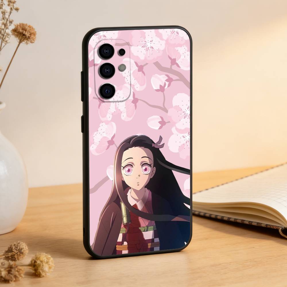 Demon N-Nezuko Phone Case For Samsung S25,S24,S21,S22,S23,S30,Ultra,S20,Plus,Fe,Soft Silicone Black Cover