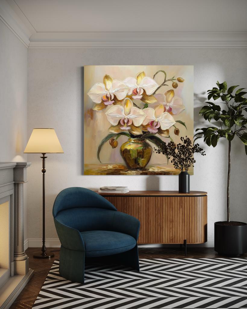 Canvas Print, Bouquet of Flowers In a Vase