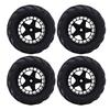 4Pcs RC Car Tires 80mm Wheels for 1 14 1 16 RC Truck with Paddles for Snow Sand Rubber Plastic