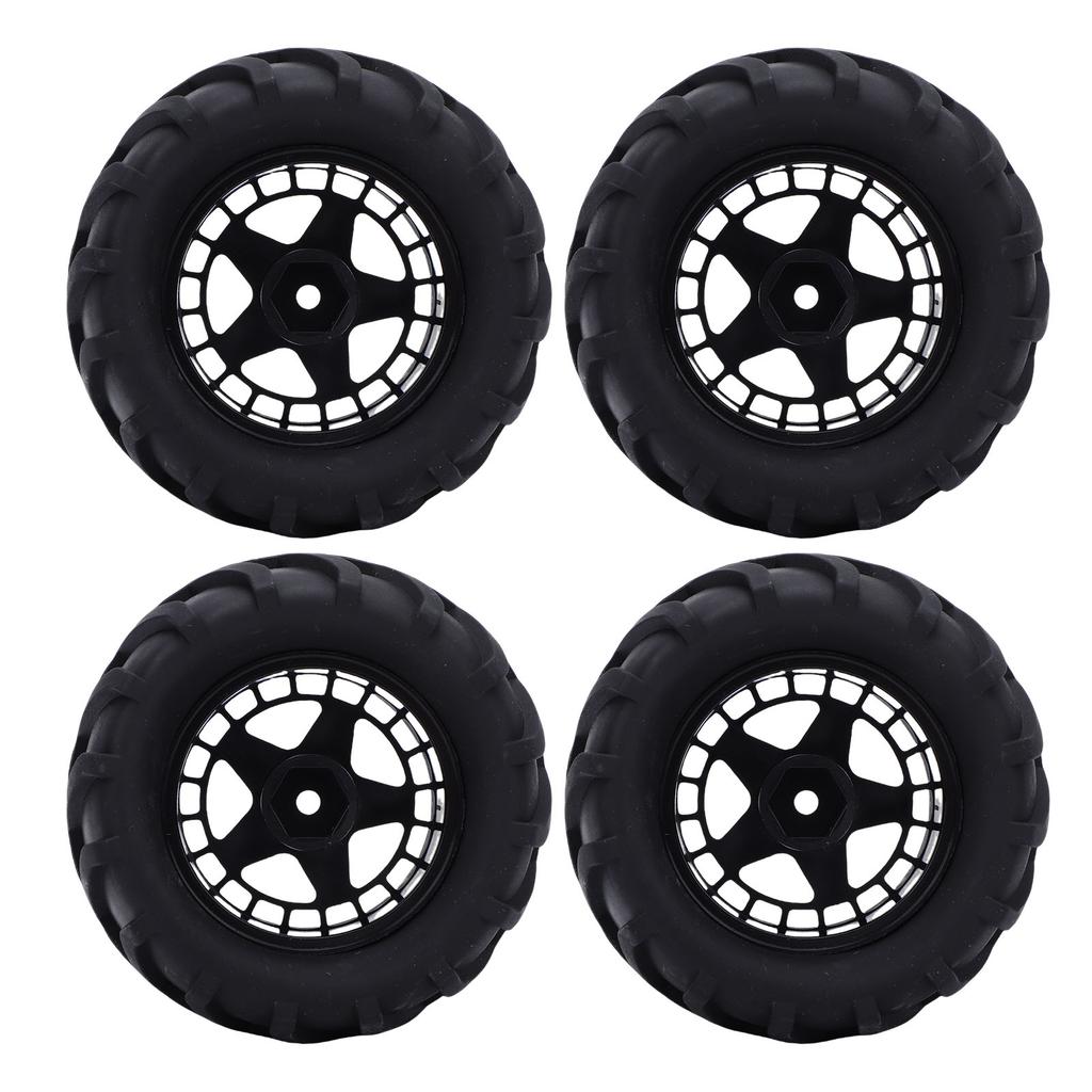4Pcs RC Car Tires 80mm Wheels for 1 14 1 16 RC Truck with Paddles for Snow Sand Rubber Plastic