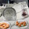 Water Ripple Plastic Dining Table Plate for Bones, Snacks, and Fruit