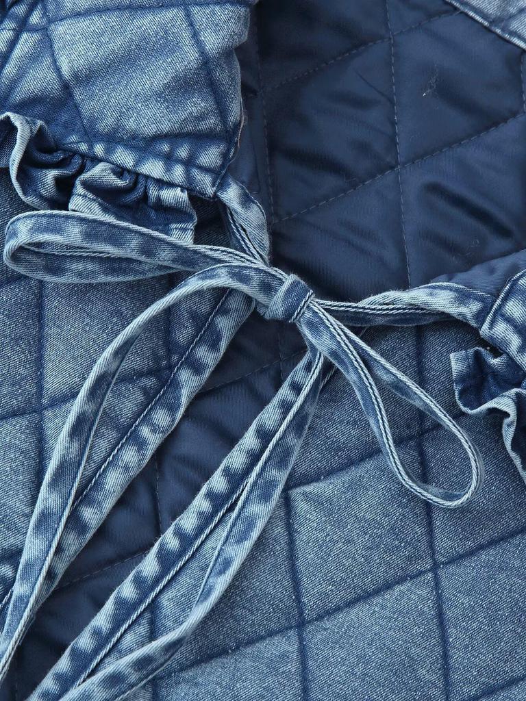 Autumn/Winter Hot-Selling Quilted Denim Jacket