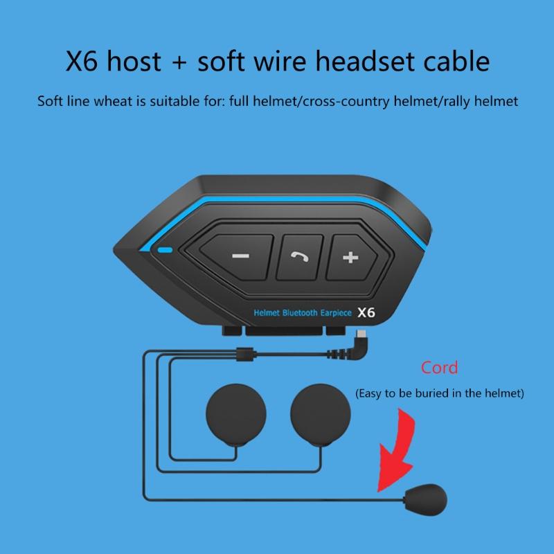 5.0 Wireless Motorcycle Headset with Microphone 1set Motorcycle Helmet Headset Automatic Pairing with Microphone Stero
