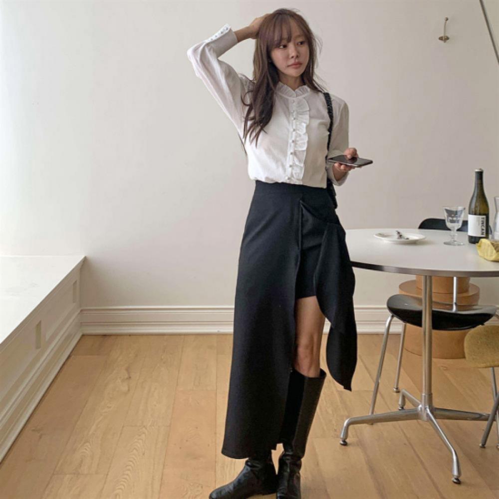 New Arrivals Open Run Women Loose Fit Check Color Block Shirt Big Size