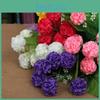 Silk Flowers 8 Heads Artificial Hydrangea Bouquet For Bridal Arrangements**