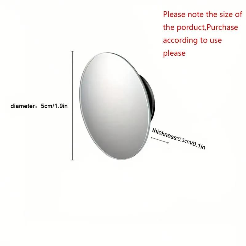 2pcs/4pcs Adjustable Car Blind Spot Glass Mirror 360 Degree Side Wide Angle Rearview Mirror Small Rimless Round Mirror Driving